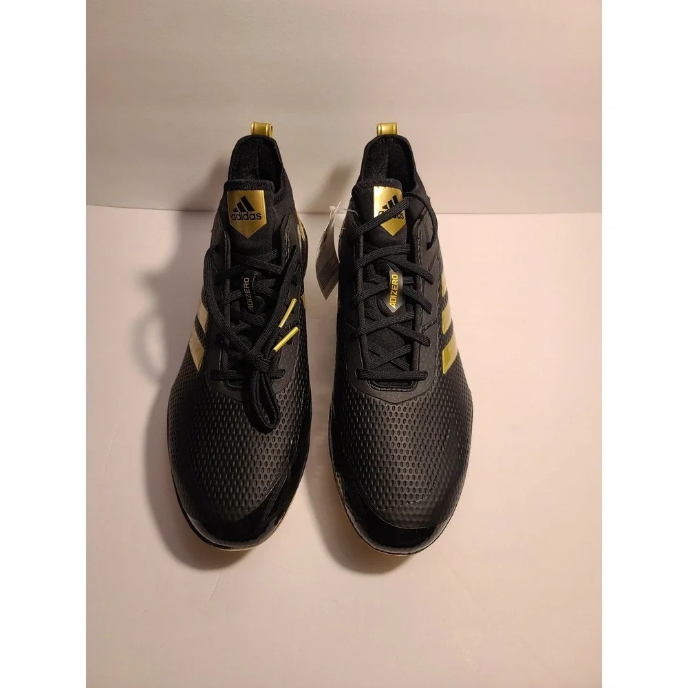 Adidas Adizero Afterburner 5 Mens 13.5 Black Gold Baseball Cleats CG5223